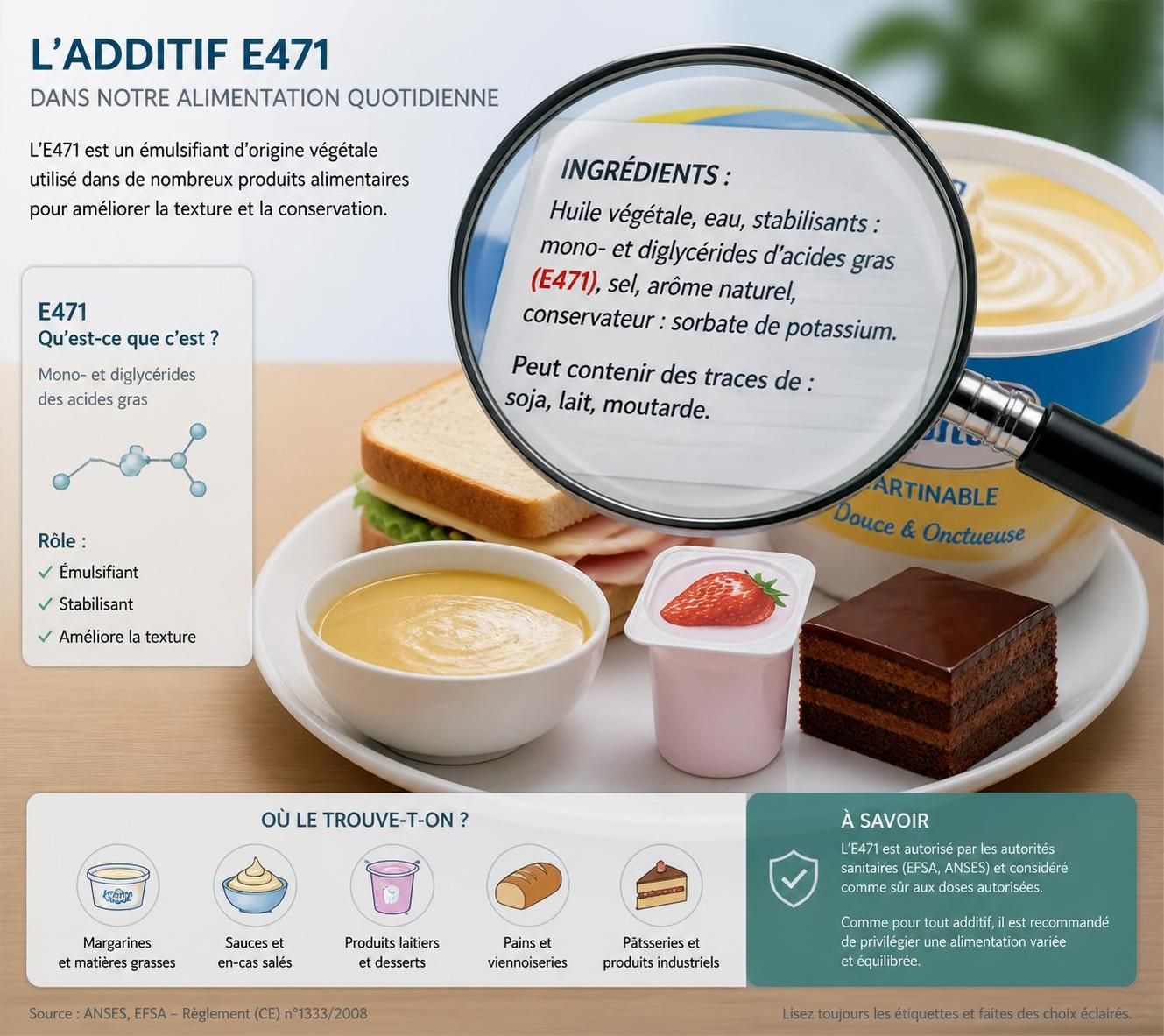découvrez les risques potentiels de l'additif alimentaire e471 présent dans nos aliments quotidiens et comment préserver votre santé.