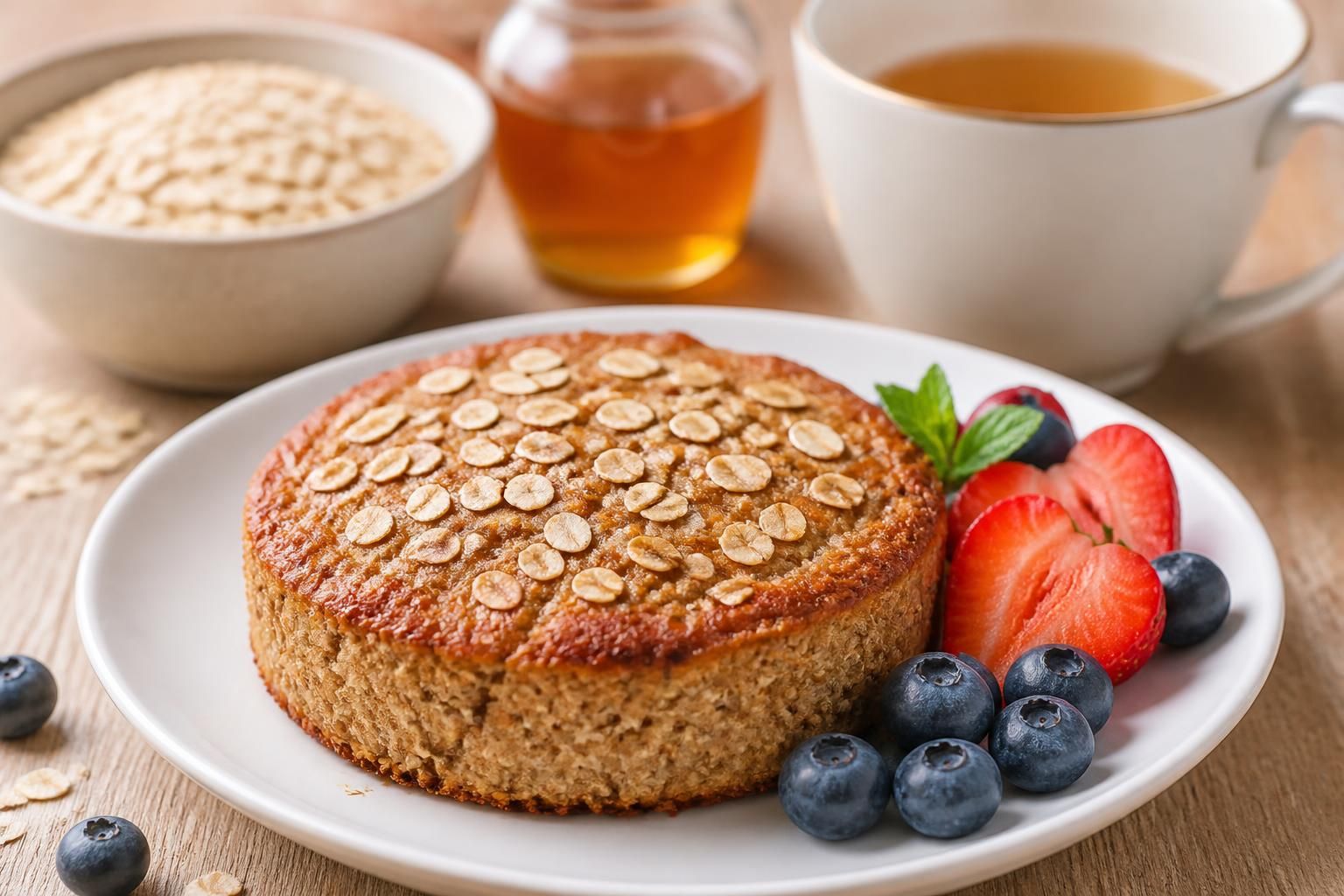 découvrez notre recette de gâteau flocon d'avoine, un dessert léger et savoureux parfait pour accompagner votre régime équilibré tout en vous faisant plaisir.