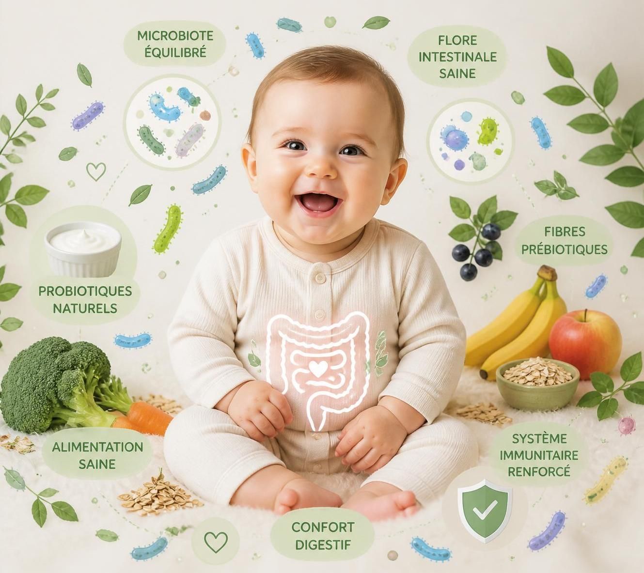 découvrez comment les probiotiques peuvent aider à renforcer le système immunitaire de votre bébé, en favorisant une meilleure santé digestive et une protection naturelle dès les premiers mois.