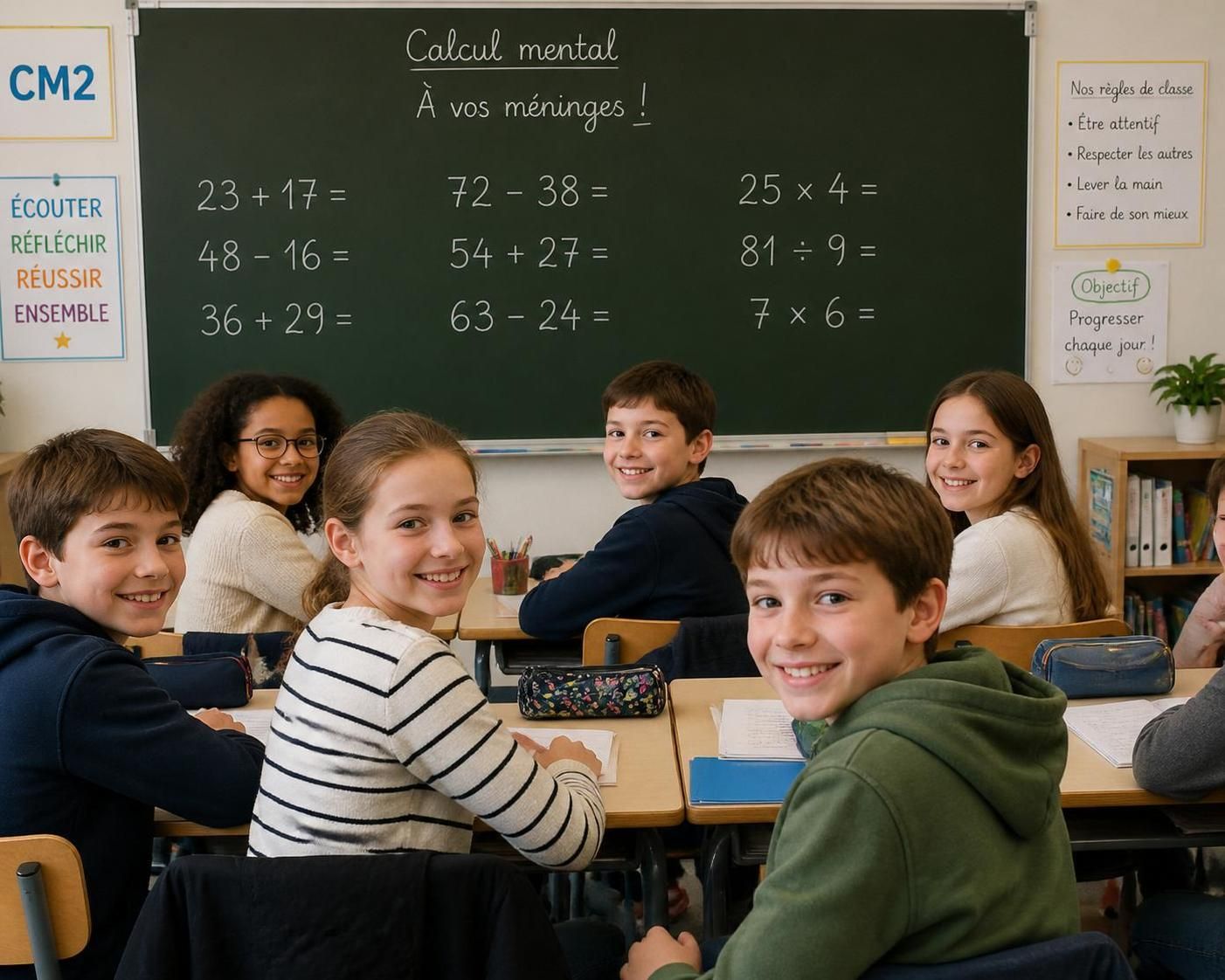 découvrez des exercices de calcul mental essentiels pour les élèves de cm2 afin de progresser rapidement en classe et maîtriser les bases des mathématiques.