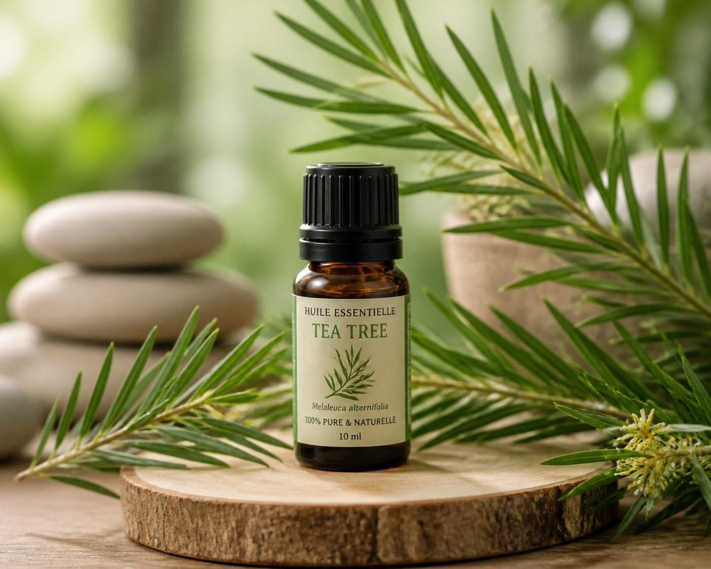 découvrez les bienfaits de l'huile essentielle de tea tree pour votre peau et votre bien-être : propriétés antibactériennes, cicatrisantes et apaisantes pour une routine naturelle et efficace.