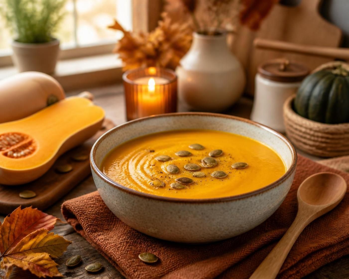 découvrez nos astuces pour préparer une soupe de butternut veloutée, onctueuse et savoureuse, parfaite pour réchauffer vos papilles en douceur.