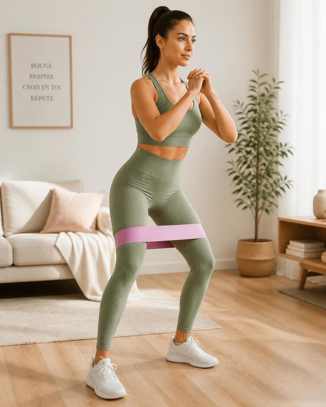 découvrez une routine simple et efficace d'exercices fessiers debout avec élastique pour tonifier vos muscles sans besoin de matériel.