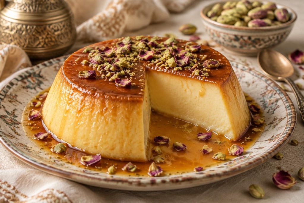 découvrez la recette traditionnelle du flan libanais, un dessert fondant et délicatement parfumé à la fleur d’oranger, facile à préparer et à partager.