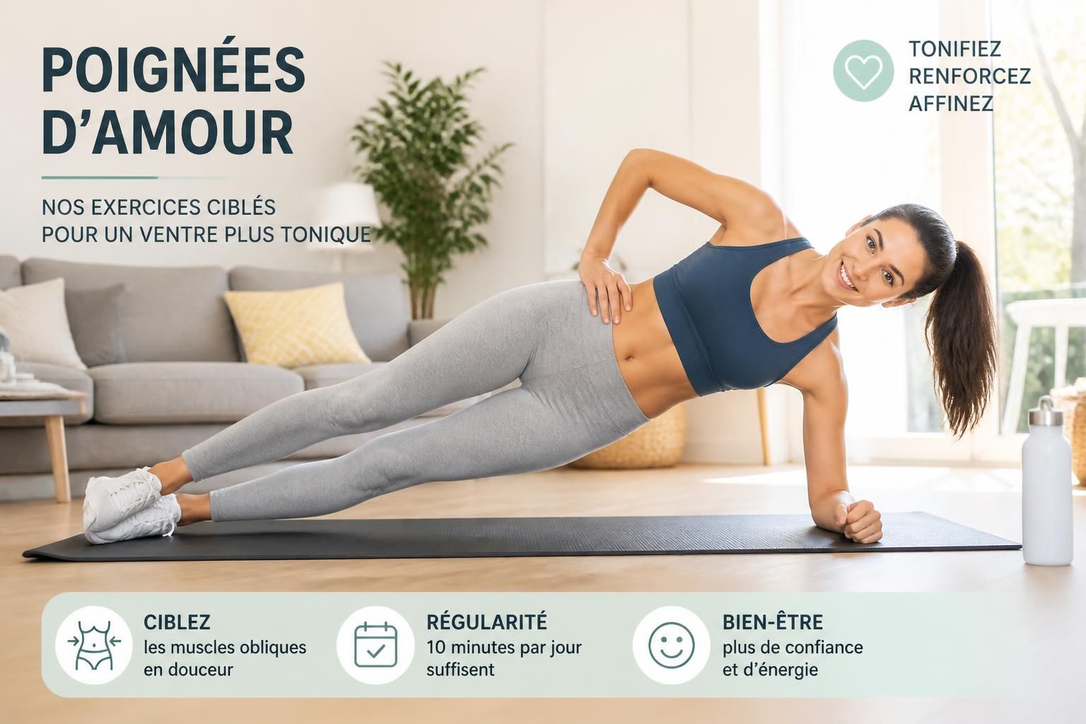 découvrez les meilleurs exercices ciblés pour éliminer efficacement la poignée d'amour et affiner votre taille. conseils pratiques pour tonifier votre silhouette rapidement.
