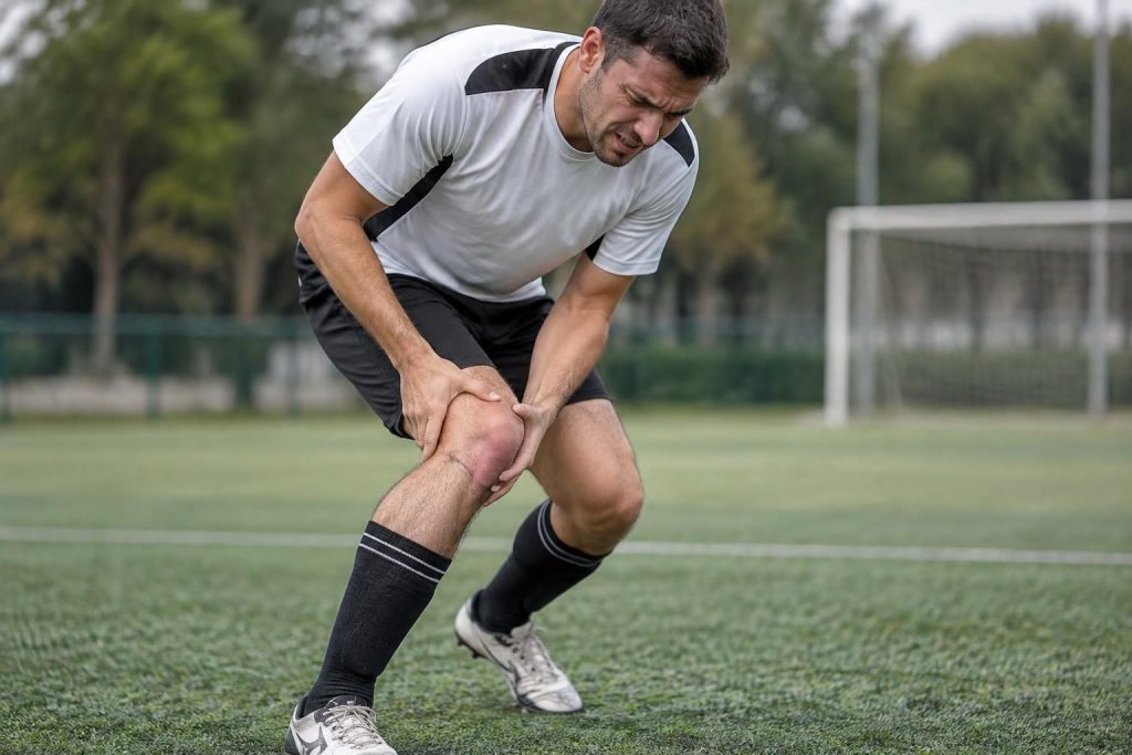 douleur brutale, gonflement, craquement ou genou instable : découvrez les symptômes qui peuvent évoquer une rupture du ligament croisé.