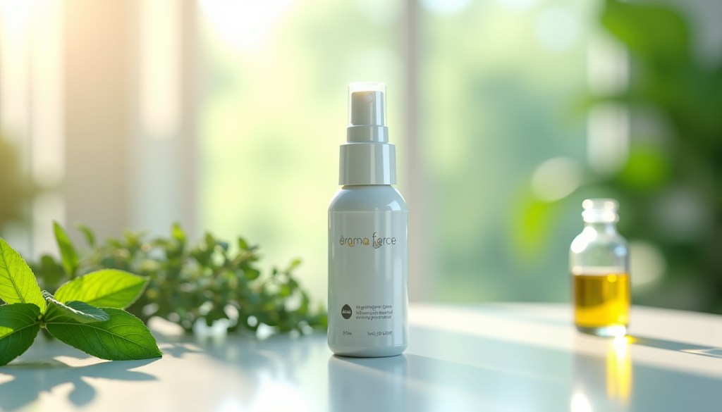 Illustration : souvent disponible en version biologique pour une composition — tout savoir sur le spray nasal décongestionnant aromaforce aux huiles essentielles
